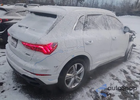 2022 Audi Q3 Premium 45 Tfsi S Line Quattro Tiptronic z USA, uszkodzony, nr VIN WA1DECF37N1005097